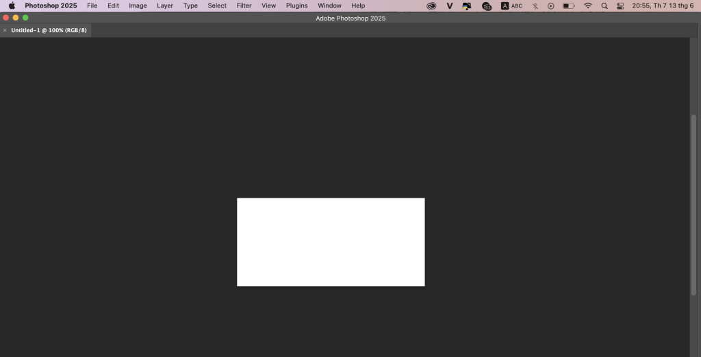 Hình Ảnh Lỗi Mất Thanh Công Cụ Trong Photoshop