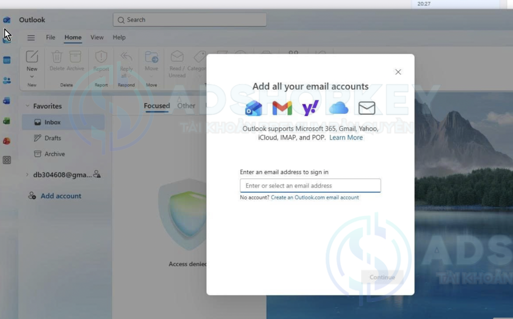 Login tài khoản Gmail vào